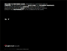 Tablet Screenshot of preferredsands.com